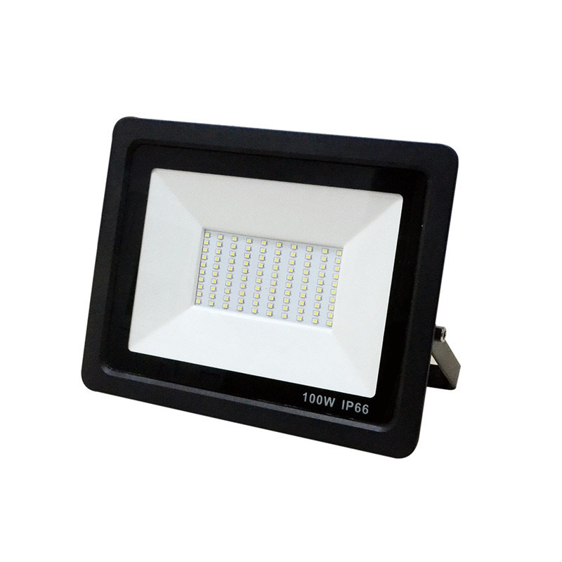 100W 9000 Lumens LED Flood Lighting with White / Black Aluminum